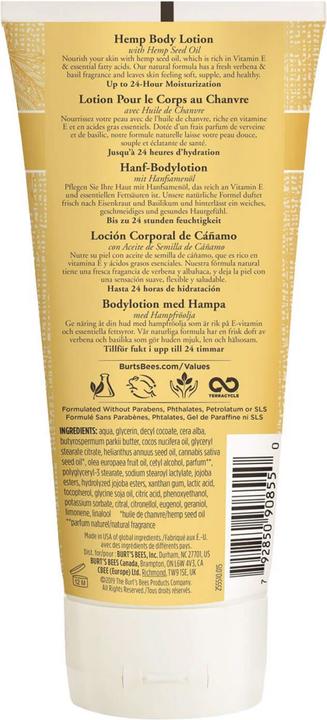 Actual product image Burt's Bees Body Lotion Hemp (Body lotion)