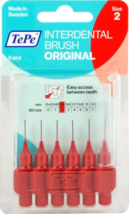 TePe Interdental Brush 0.5mm rot (6 x, 0.50 mm)