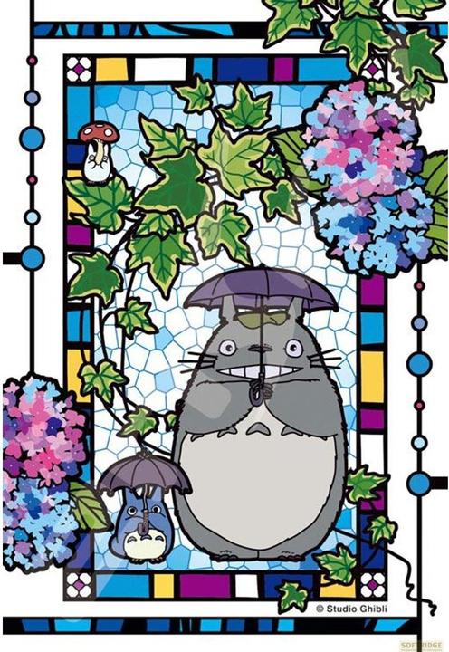 Actual product image GED Puzzle Totoro Umbrella 126 Pezzi Stained Glass - Resina