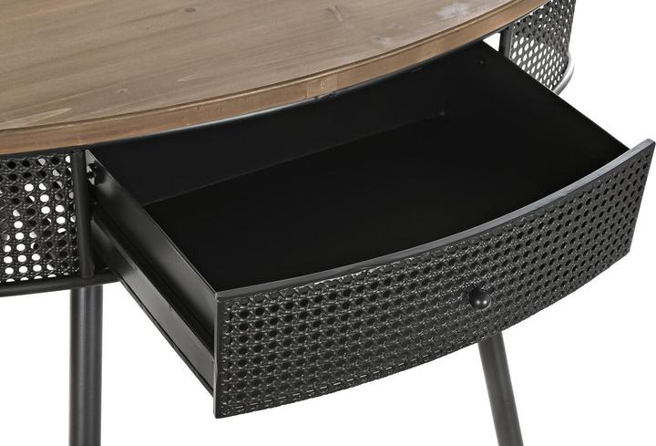 Produktbild DKD Home Decor Console 90,5 x 39 x 78 cm Fir Black Metal Brown