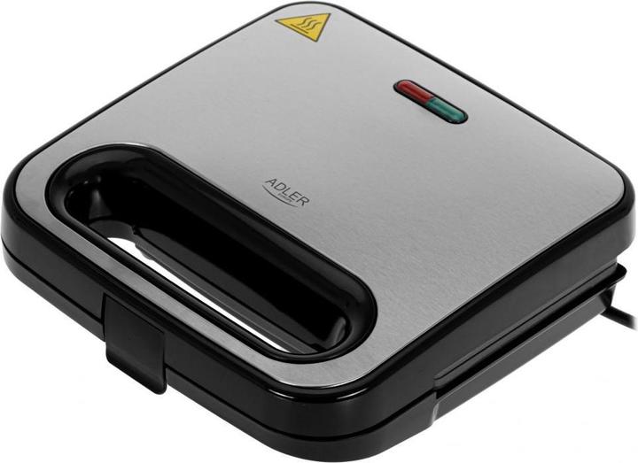 Produktbild Adler Sandwich Maker | AD 3076 | 1000 W | Number of plates 1 | Black/Silver
