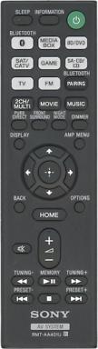 Image du produit Sony COMMANDE À DISTANCE (RMT-AA401U)