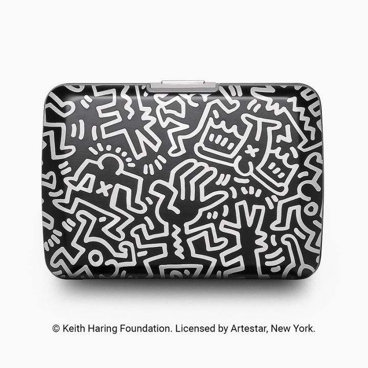 Actual product image Ögon Credit card holder V2 K.HARING black+w