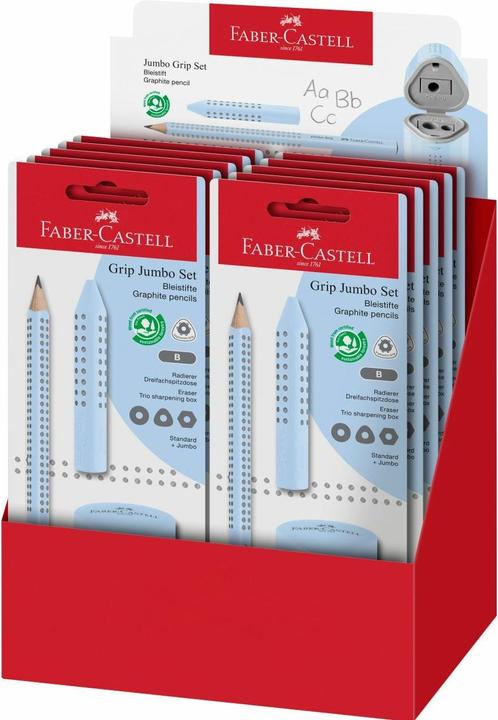 Produktbild Faber-Castell Schreibset 3-tlg. Jumbo Grip sky blue (B, 1 x)