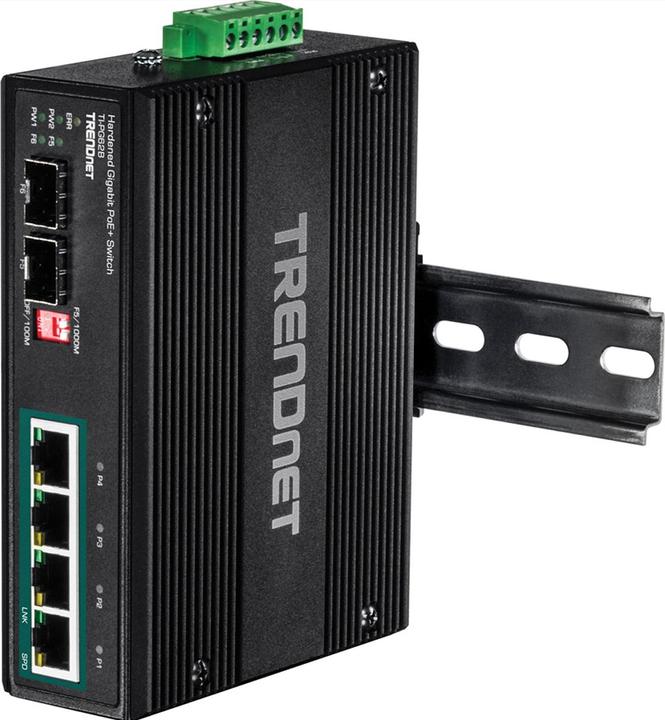 Image du produit Trendnet Commutateur industriel 4 ports Gbit Unman. L2 PoE (6 Ports)