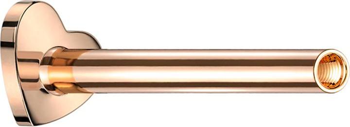 Immagine prodotto Star Piercing Micro Labret Rod Cuore in oro rosa con filettatura interna da 0,8 mm (senza ottone, Titanio G23)