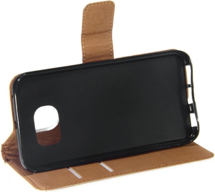 Immagine prodotto OEM Custodia a libro in pelle sottile per Galaxy S6 Edge - Bianco (Samsung Galaxy S6 Edge)