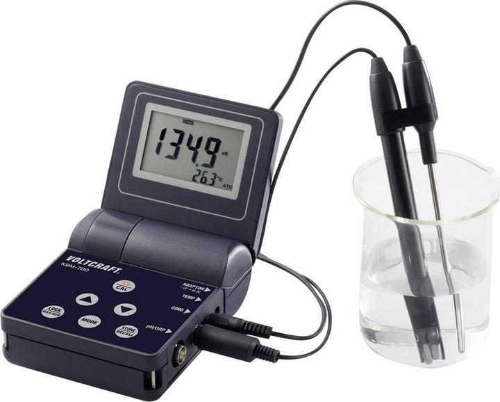 Produktbild Voltcraft KBM-700 Kombi-Messgerät Leitfähigkeit, pH-Wert, Redox (ORP), Temperatur, Salz