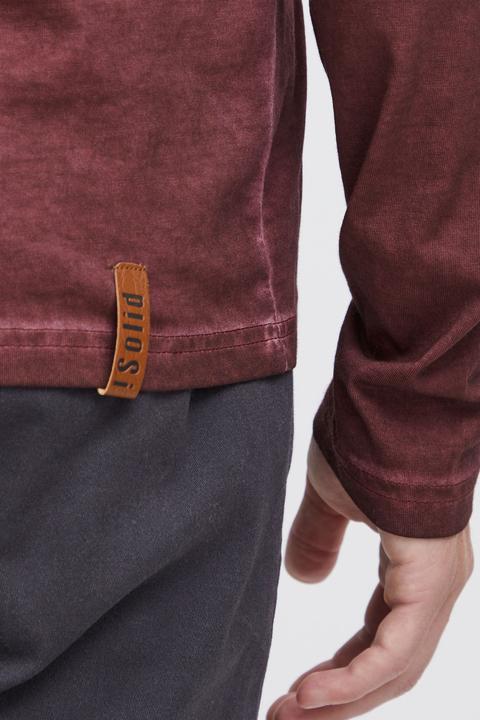 Actual product image Solid Tinox Men's Longsleeve With V-Neck Made Of 100% Cotton (S)