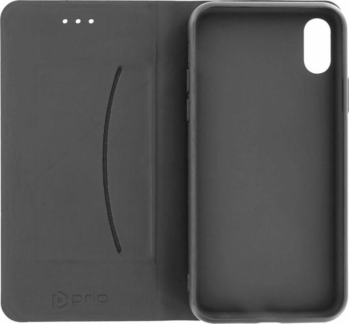 Produktbild prio Book Case Fashion für iPhone XS/X blau-schwarz (Apple iPhone XS, Apple iPhone X)