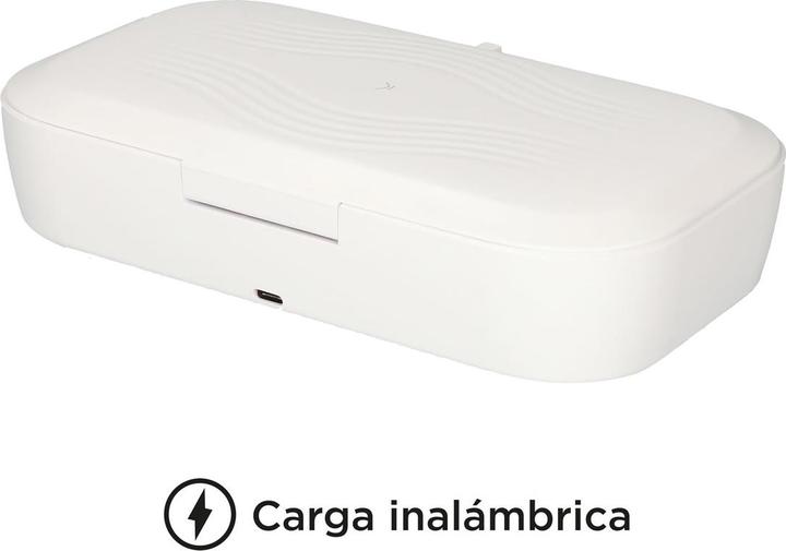Image du produit KSIX Stérilisateur de boîte à lumière UV avec chargeur sans fil 10W