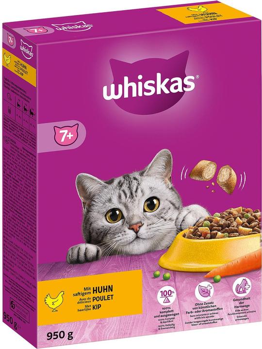 Immagine prodotto Whiskas Selezione di pollo secco 7+ 950g (Senior, 1 pz., 950 g)