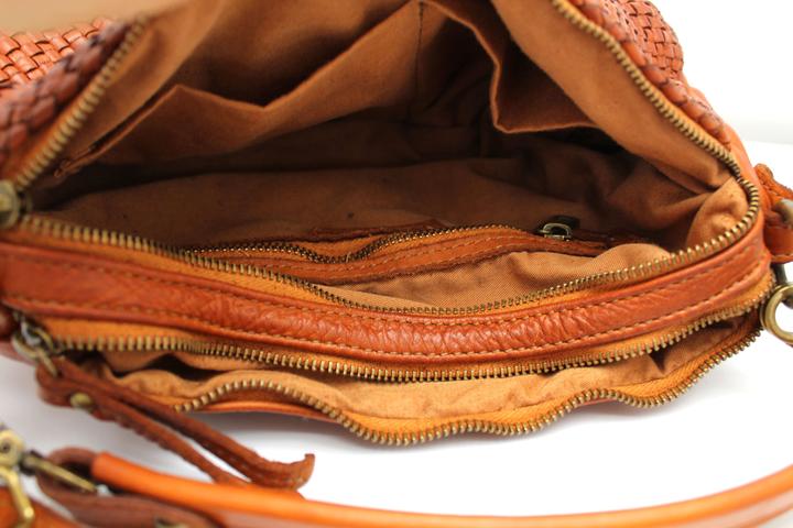 Actual product image Only-Bags.Store Leather bag, soft leather shoulder bag, woven leather handbag