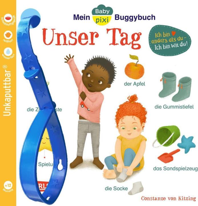 Image du produit Bébé Pixi (incassable) 146 : Mon livre-buggy bébé Pixi : Notre journée (Allemand)