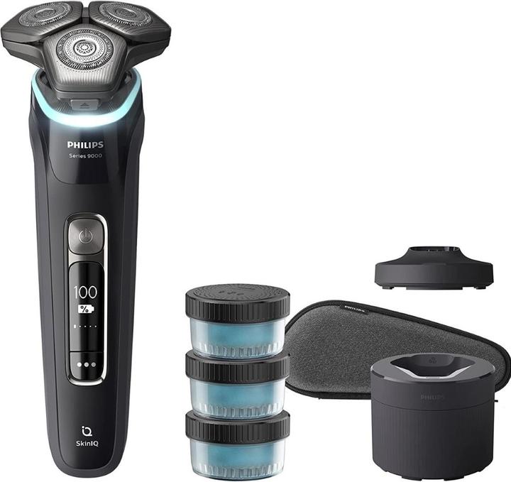 Immagine prodotto Philips S9986/63 Rasoio elettrico a secco e umido Serie 9000, tecnologia SkinIQ, ricarica e...