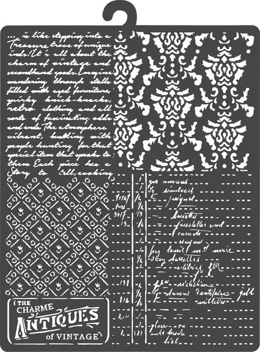 Image du produit Stamperia Pochoir "Brocante Antiques -Mixed Patterns", 20 x 25 cm