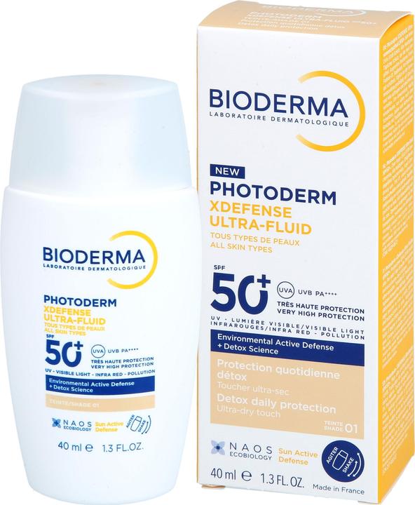 Image du produit Bioderma Photoderm Xdefense Ultra Fluid SPF 50+ 40ml Shade 01 - Very Light (Crème solaire visage, SPF 50+, 40 ml)