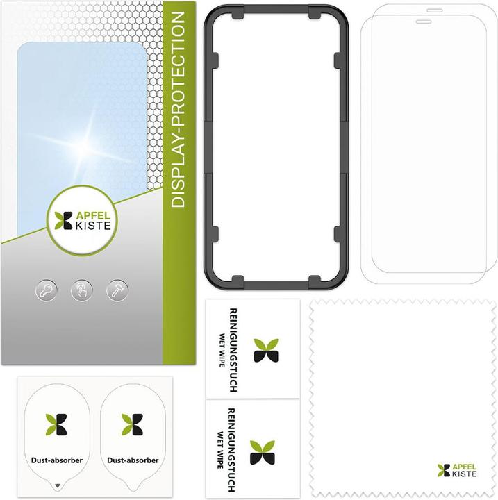 Produktbild Apfelkiste - Panzer Glas Displayschutzfolie mit Montagerahmen (2er Set) (2 Stück, Samsung Galaxy S20 FE, Samsung Galaxy S20 FE 5G)