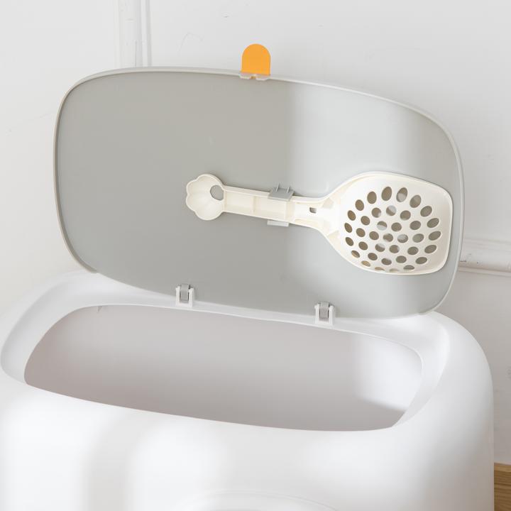Image du produit PawHut Bac à litière au design compact (Bac à litière fermé)