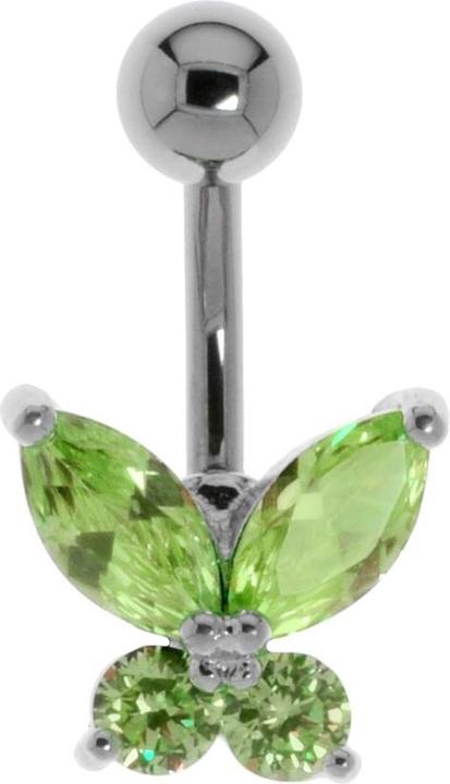 Actual product image Bijouteria Bellypiercing (Stainless steel, Brass, Crystal)
