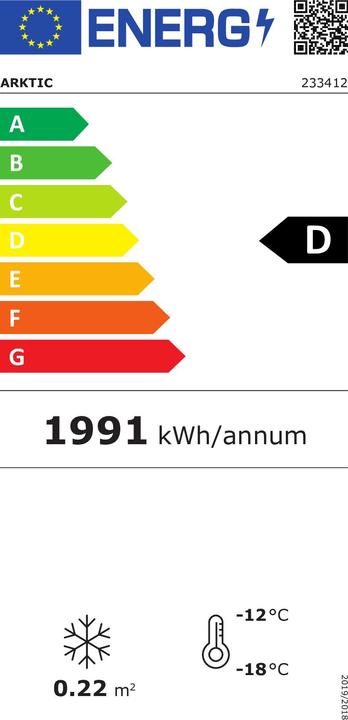Etichetta energetica Hendi Congelatore 90 L (Piano di lavoro, 90 l)