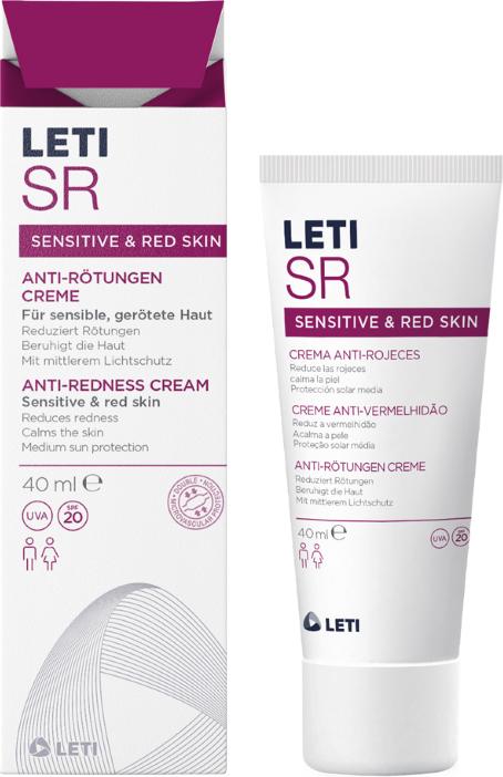 Produktbild Leti LETISR Anti-Rötungen Creme für sensible Haut, 40 ml Creme (40 ml, Tagescreme, SPF 20)