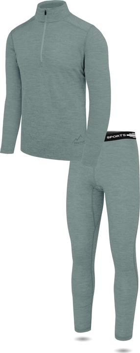 Image du produit Normani T-shirt et pantalon à manches longues en mérinos pour hommes Canberra/Sydney - 8827 (M)