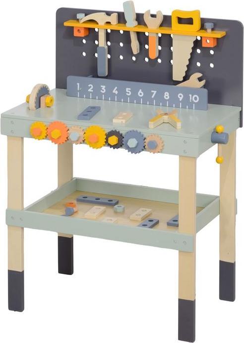 Produktbild Swisshandel24 Kinder Werkbank mit Werkzeug und Zubehör, Werkzeugbank für Kinder 3-6 Jahre