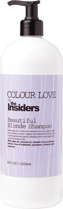 Actual product image The Insiders Beautiful Blonde Shampoo - 1000 ml - silver shampoo - For all hair types - (1000 ml, Silver shampoo)