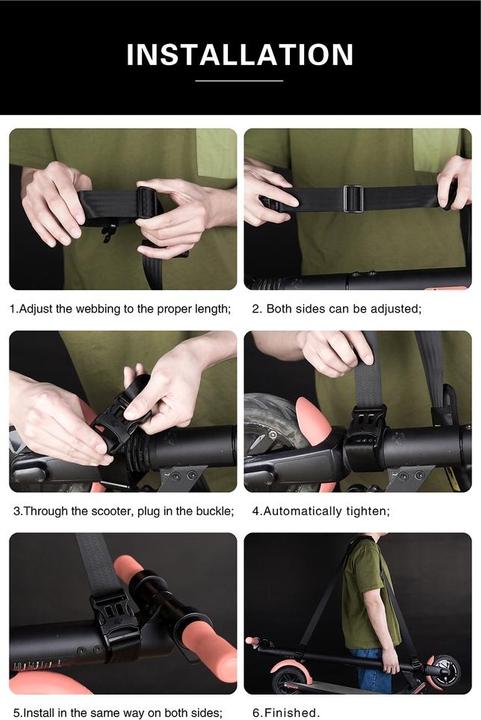 Image du produit Mobygo Bandoulière de transport pour trottinette