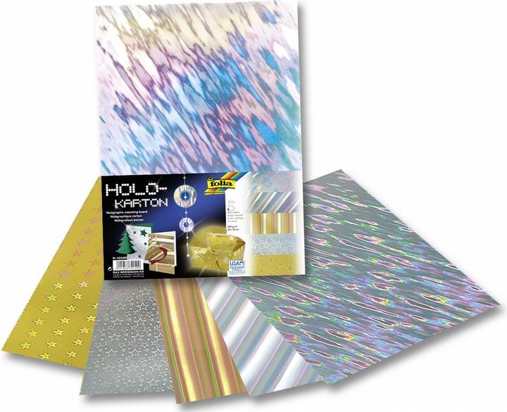 Image du produit Folia Carton holographique assorti (230 g/m², 5 x, 25 x 35 cm)