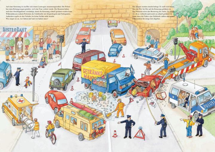 Image du produit Wimmelbuch Polizei für Kinder ab 3 Jahren (Allemand, Uwe, Fraiseuse, 2021)