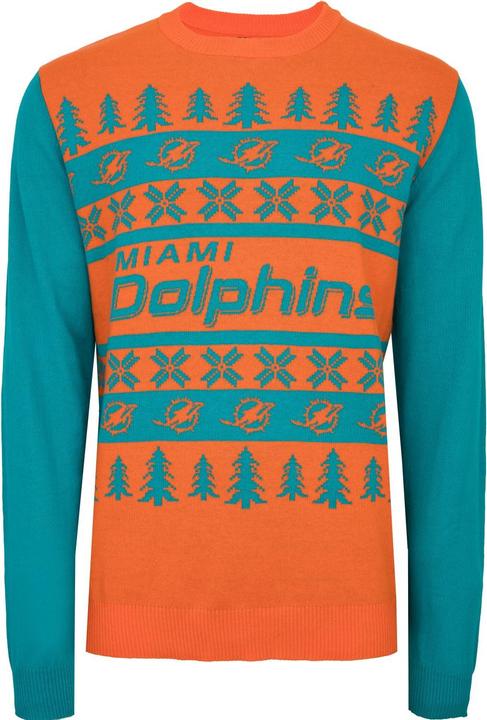 Produktbild Foco NFL Ugly Sweater XMAS Strick Pullover Miami Dolphins - XL (XL)