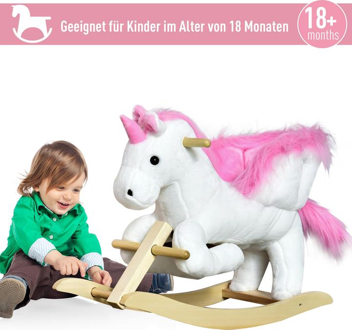 Immagine prodotto Homcom Animale a dondolo con disegno di unicorno