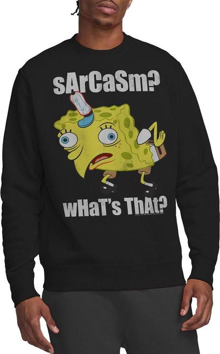 Produktbild Spongebob Squarepants Sarcasm Meme Sweatshirt (M)