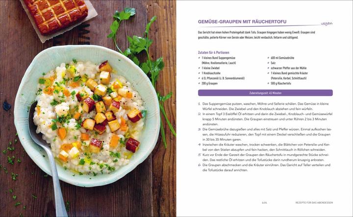 Image du produit Das Protein-Kochbuch: Gesund, fit und schlank durch pflanzliche Proteine - Die perfekte Alternative (Allemand, Rose Marie Donhauser, 2019)