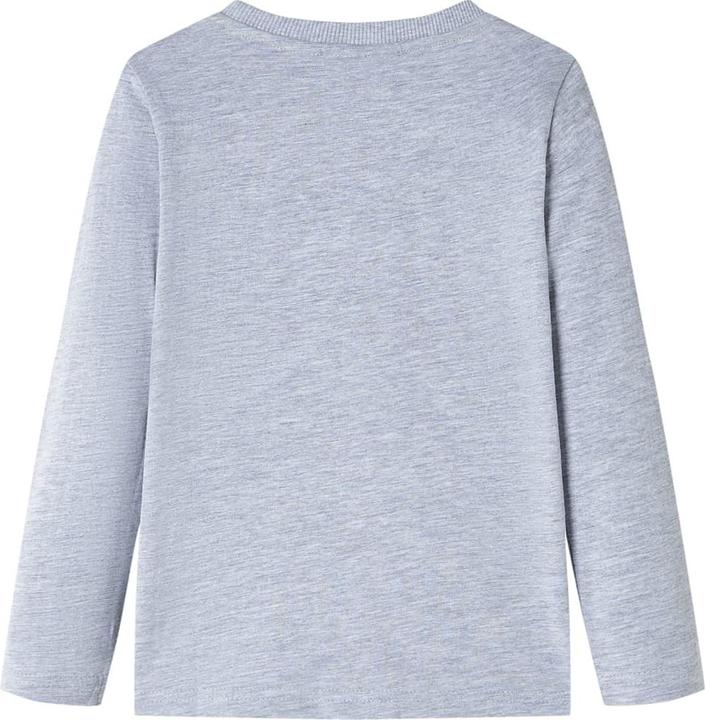 Image du produit VidaXL Tee-shirt manches longues enfant Gris Mélange 116,Matière : 95 (116)