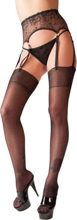 Actual product image Cottelli Collection Plain suspender stockings (XS)