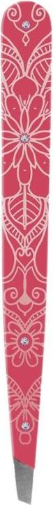 Produktbild Hausmann Pinzette schraeg Swarovski pink