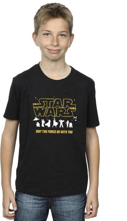 Actual product image Star Wars Boys Silhouettes Force T-Shirt (140, 146)