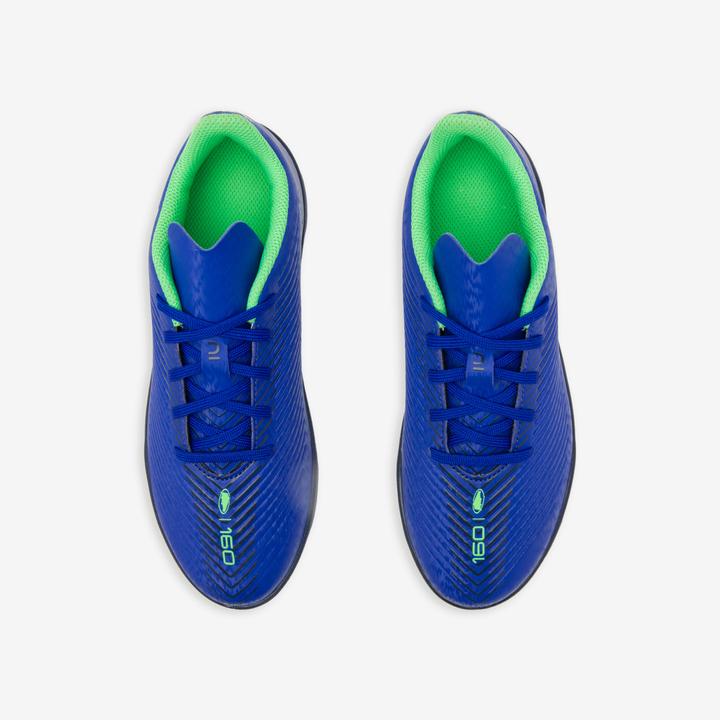 Immagine prodotto Kipsta Scarpe da calcio multispeed da bambino TF con lacci - 160 Turf blu (35)
