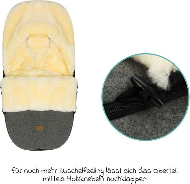 Produktbild Fillikid Fusssäcke für Kinderwagen & Buggys Lammwoll-Fusssack Makalu Wool für Buggy, Sport-