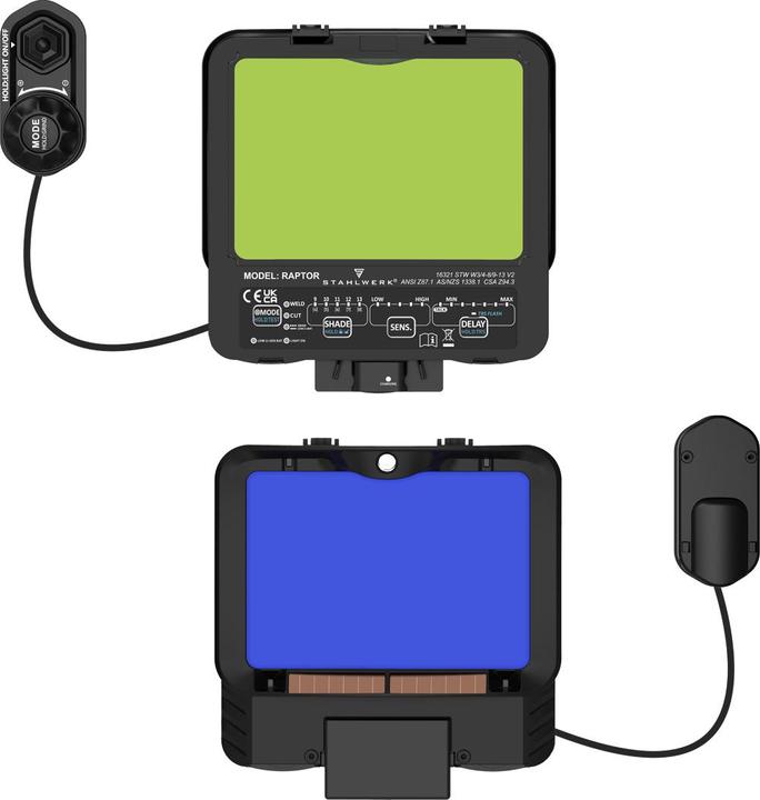 Produktbild Stahlwerk Schweisshelm RAPTOR 3-in-1 Automatik-Schweissermaske mit LED-Licht