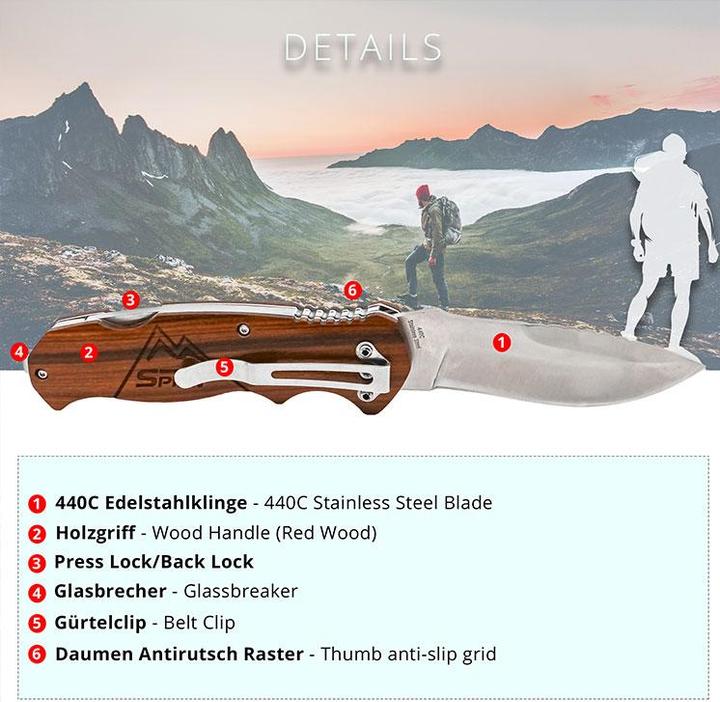 Produktbild Outdoor Spirit Klappmesser (8.60 cm)