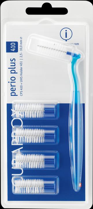Produktbild Curaprox CPS perio 410 plus, 5 Bürsten + Halter (5 x, 10 mm)