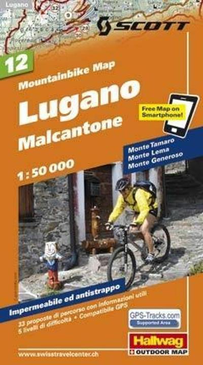 Image du produit Carte MTB 12 Lugano, Malcantone 1:50.000