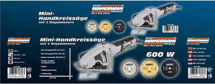 Actual product image Mannesmann Mini hand-held circular saw