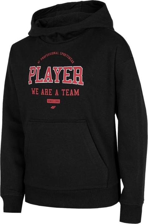 Actual product image 4F Boys' sweatshirt jet black HJZ22 JBLM006 20S 152cm (20)