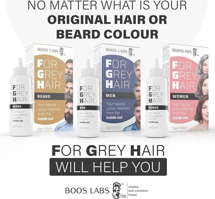 Immagine prodotto Boos Labs Enzymatisches Bartpflegeprodukt gegen graue Haare