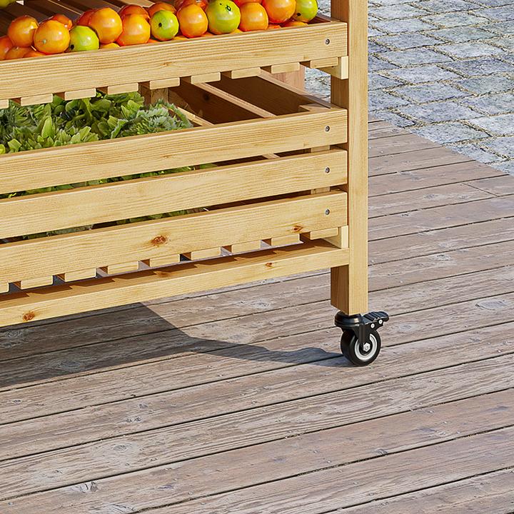 Produktbild Outsunny Obst- & Gemüseregal mit Rollen